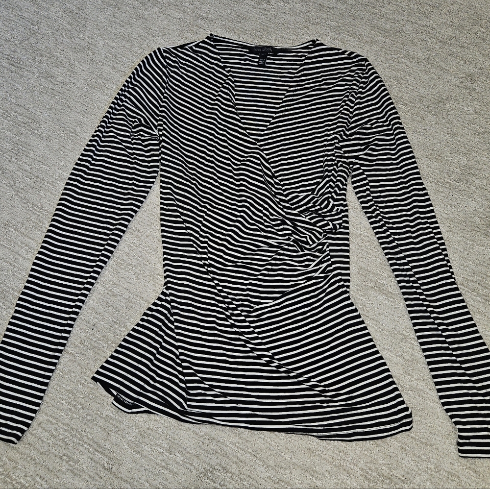 LTS Faux Wrap Soft Shirt